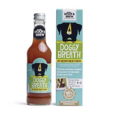 Woof & Brew Doggy Breath Herbal Tonic 330ml - North East Pet Shop Woof & Brew