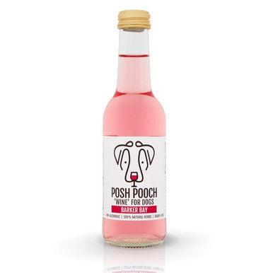 Woof & Brew Posh Pooch Wine for Dogs Barker Bay - Rose 250ml - North East Pet Shop Woof & Brew