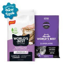 Worlds Best Cat Litter Lavender Scented (12.7kg), 28lb - North East Pet Shop Worlds Best