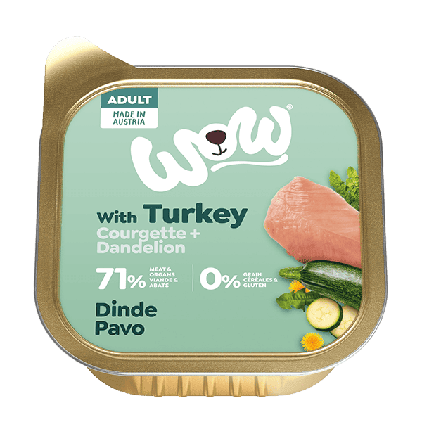 WOW Adult Dog with Turkey, Courgette and Dandelion - North East Pet Shop WoW