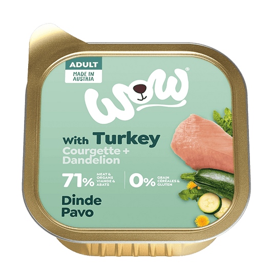 WOW Adult Dog with Turkey, Courgette and Dandelion - North East Pet Shop WoW