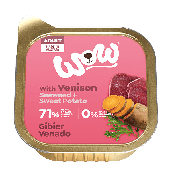 WOW Adult Dog with Venison, Seaweed and Sweet Potato - North East Pet Shop WoW