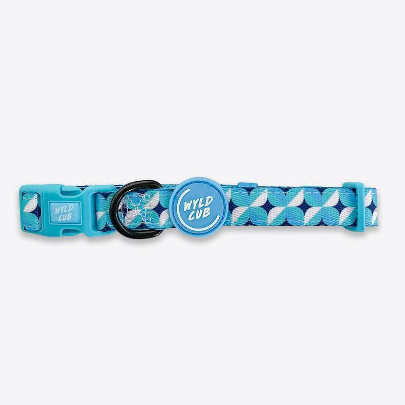 Wyld Cub - Adjustable Dog Collar: Knightsbridge Azure - North East Pet Shop Wyld Cub