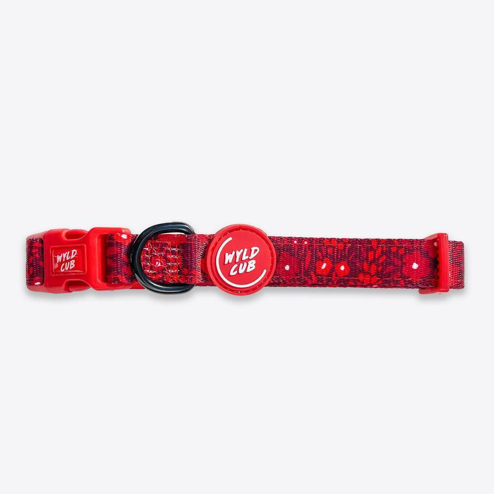 Wyld Cub - Adjustable Dog Collar: Notting Hill Mulberry - North East Pet Shop Wyld Cub