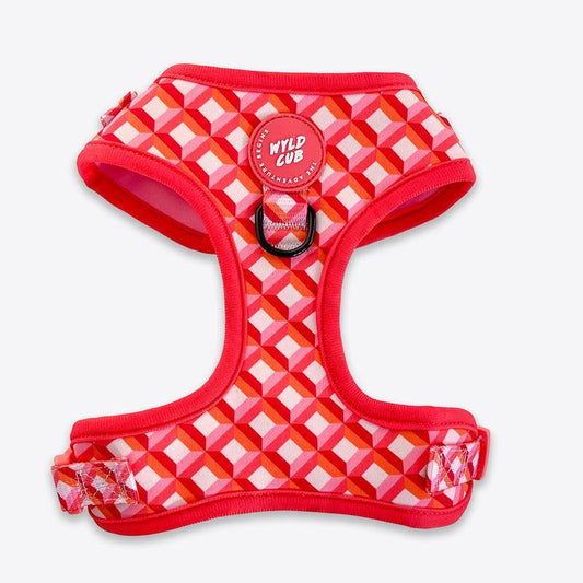 Wyld Cub - Adjustable Dog Harness: Knightsbridge Coral - North East Pet Shop Wyld Cub
