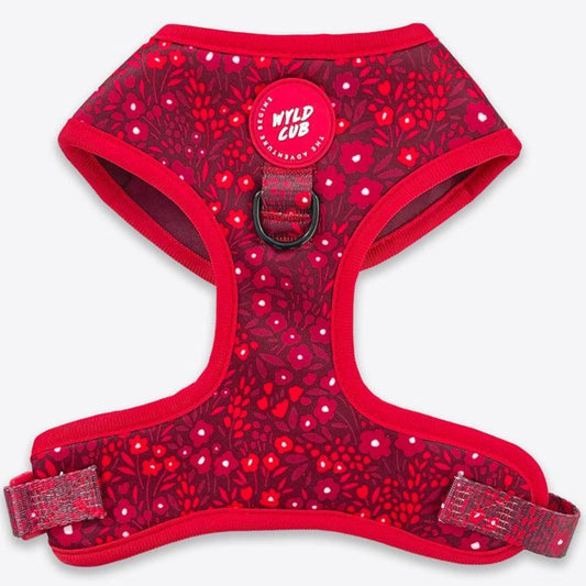 Wyld Cub - Adjustable Dog Harness: Notting Hill Mulberry - North East Pet Shop Wyld Cub
