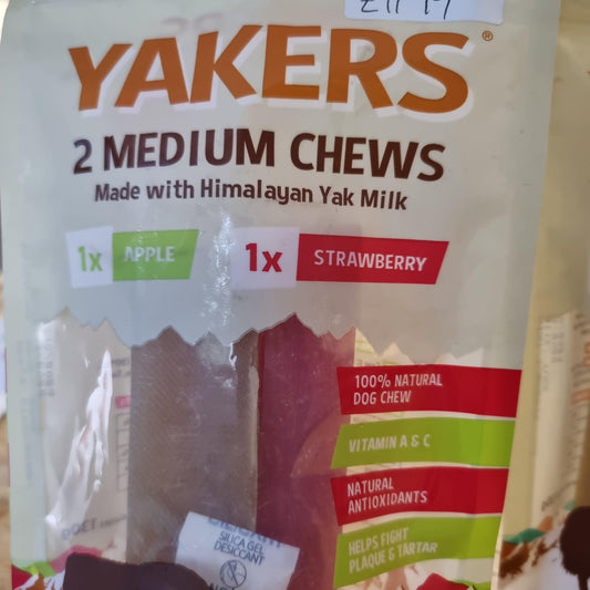 Yakers 2 Medium Chews - North East Pet Shop Yakers