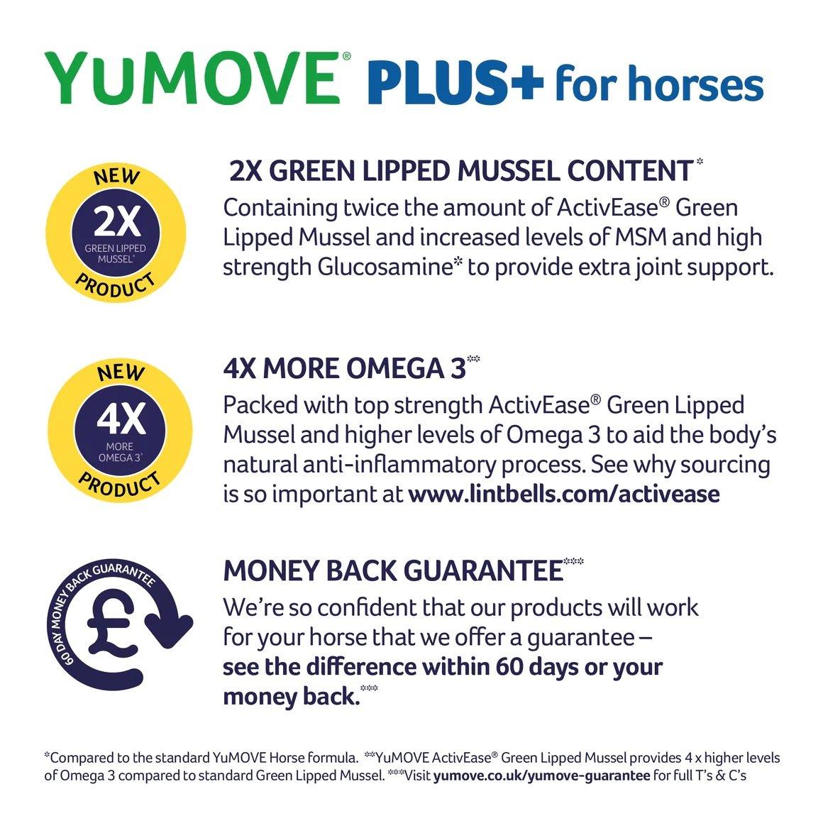 YuMOVE Joint Care PLUS for Horses 1.8kg - North East Pet Shop YuMove