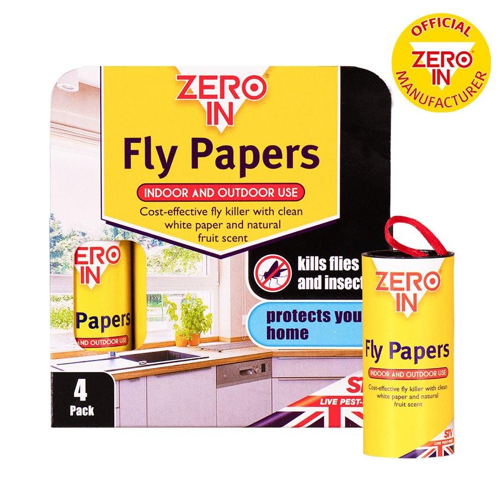 Zero In Fly Paper 4 Pack - North East Pet Shop Zero In