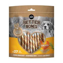 Zeus Better Bones Chicken Wrap Twists, 27pk - North East Pet Shop Zeus