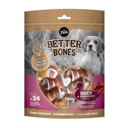 Zeus Better Bones Duck & Cranberry Wrap Bones, 24pk - North East Pet Shop Zeus