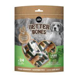 Zeus Better Bones Lamb & Mint Wrap Bones, 24pk - North East Pet Shop Zeus