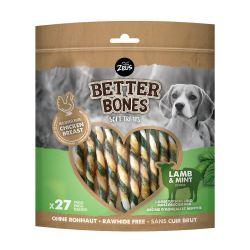 Zeus Better Bones Lamb & Mint Wrap Twists, 27pk - North East Pet Shop Zeus