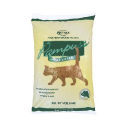 15kg Premium Wood Litter Pellets - Pampuss - North East Pet Shop Pettex