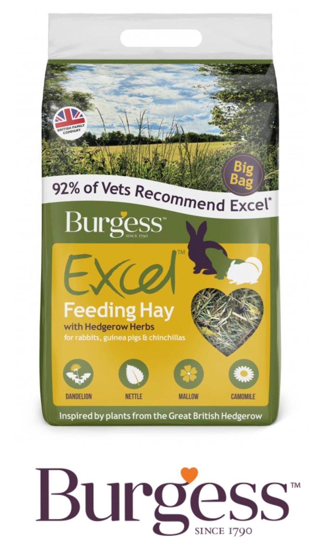 Burgess Excel Feeding Hay with Hedgerow Herbs CLEARANCE - North East Pet Shop Burgess