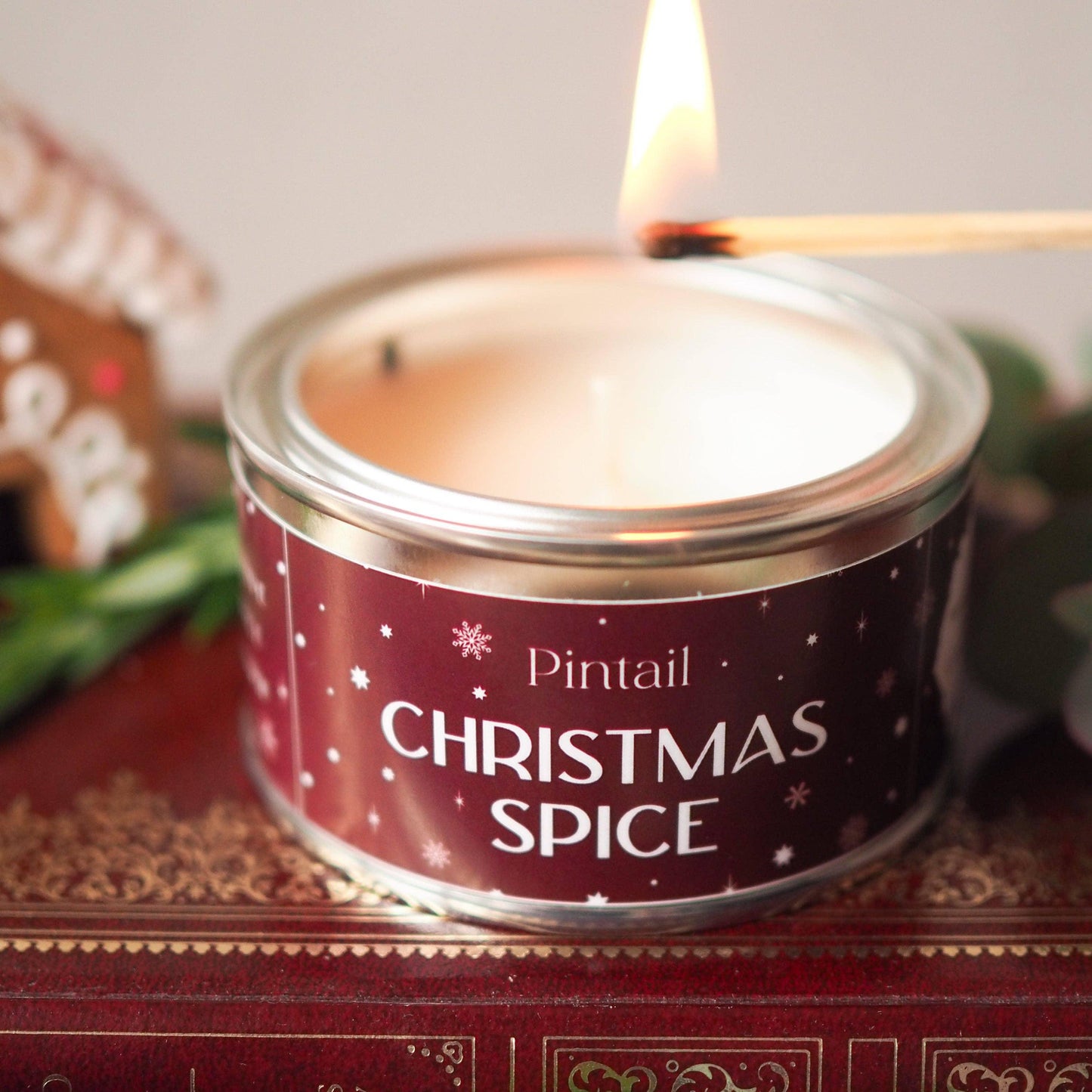 Christmas Spice Paint Pot Candle | Christmas Candles in Tins - North East Pet Shop Pintail Candles