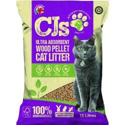 CJs Ultra Absorbent Wood Litter Pellets - North East Pet Shop CJs