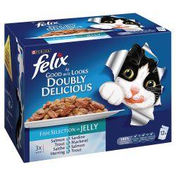 Felix As Good As It Looks Doubly Delicious Fish Multipack - North East Pet Shop Felix