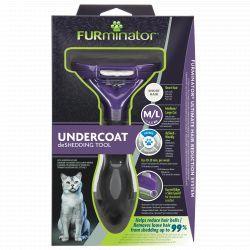 FURminator Undercoat deShedding Tool for Medium/Large Short Hair Cat - North East Pet Shop FURminator