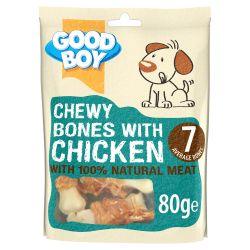 Good Boy Chewy Bones with Chicken, 80g - North East Pet Shop Good Boy