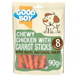 Good Boy Chewy Chicken & Carrot Sticks, 90g - North East Pet Shop Good Boy