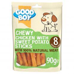 Good Boy Chewy Chicken & Sweet Potato Sticks, 90g - North East Pet Shop Good Boy