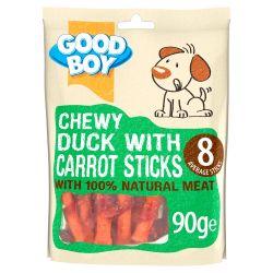 Good Boy Chewy Duck & Carrot Sticks, 90g - North East Pet Shop Good Boy