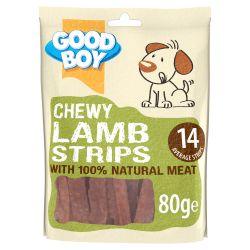 Good Boy Chewy Lamb Strips, 80g - North East Pet Shop Good Boy