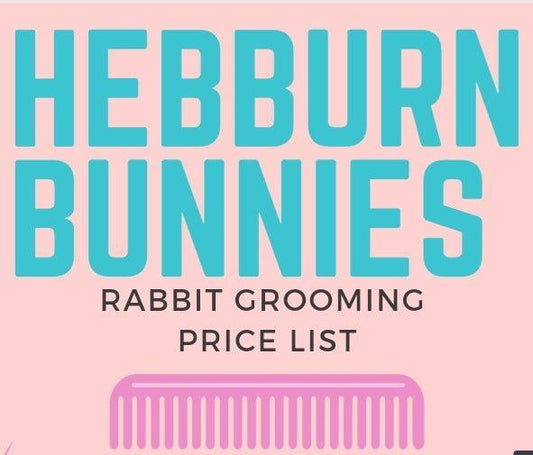 Hebburn Bunnies - Rabbit Grooming - North East Pet Shop North East Pet Shop