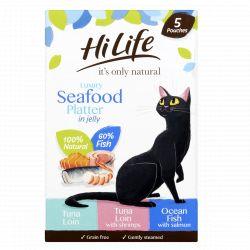 HiLife it's only natural - Luxury Seafood Platter In Jelly 20x50g - North East Pet Shop James Wellbeloved