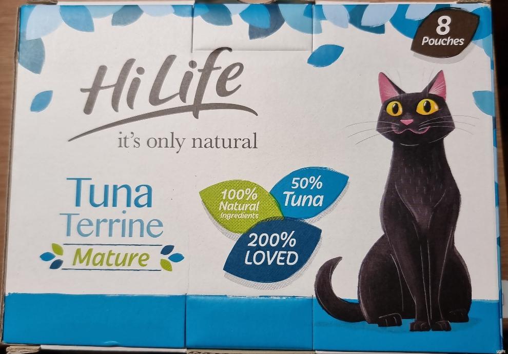 HiLife it's only natural - Mature Tuna Terrine 8 x 70g Multipack - North East Pet Shop HiLife