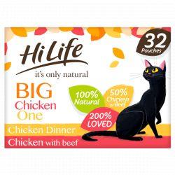 HiLife it's only natural - The Big Chicken One 32 x 70g - North East Pet Shop HiLife
