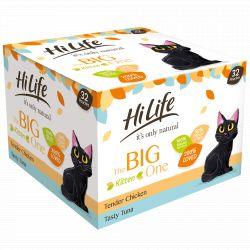 HiLife it’s only natural The Big One Kitten Mixed Complete Wet Cat Food Pouches 32 x 70g - North East Pet Shop HiLife
