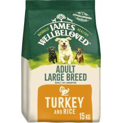 James Wellbeloved Adult Large Breed Dry Dog Food Turkey & Rice - North East Pet Shop James Wellbeloved