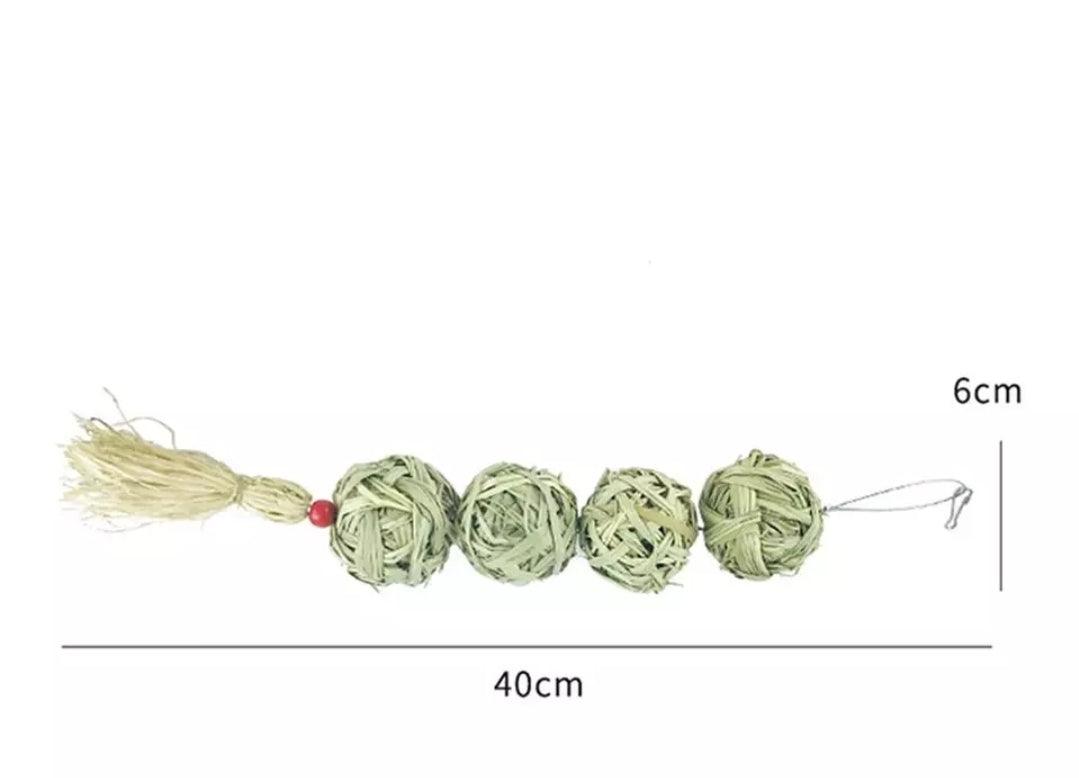 Natural Hanging Timothy Hay Balls - LIMITED AVAILABILITY - North East Pet Shop North East Pet Shop