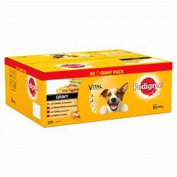 Pedigree Dog Pouches Mixed Selection in Gravy 80 Mega Pack - North East Pet Shop Pedigree