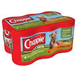 Product Details CHAPPIE Dog Cans Chicken & Rice 6x412g - North East Pet Shop Chappie