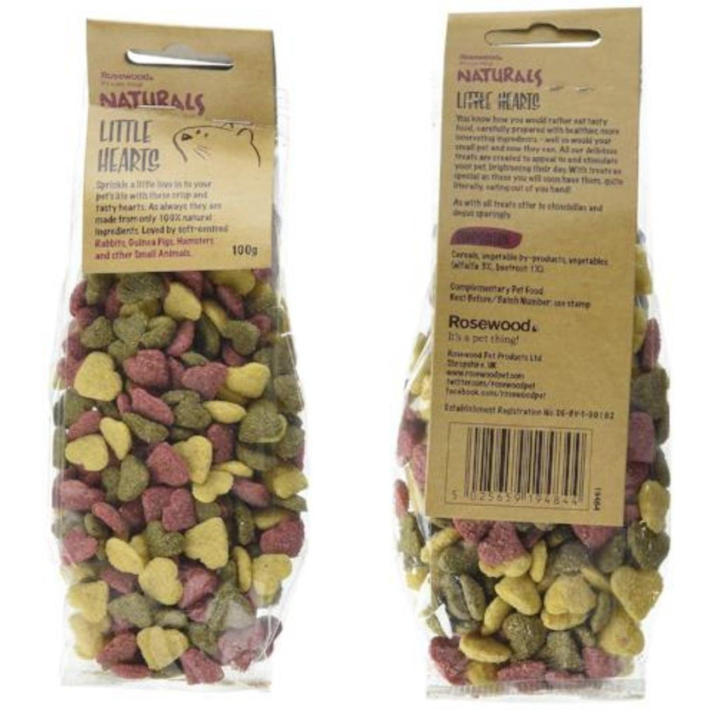 Rosewood Little Love Hearts Treat Bag - North East Pet Shop Rosewood