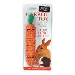 Small 'N' Furry Sisal Carrot Toy - North East Pet Shop Small n Furry