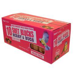 Suet To Go Berry & Bugs Block Value 10 Pack - North East Pet Shop Suet To Go