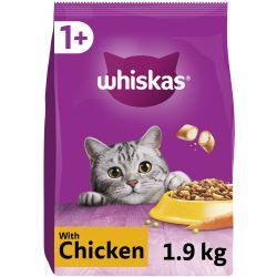 Whiskas 1+ Chicken Adult Dry Cat Food 1.9kg - North East Pet Shop Whiskas