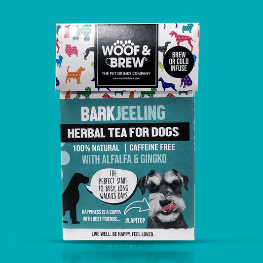 Woof&Brew Tea for Dogs - Barkjeeling Herbal Treat Drink - North East Pet Shop WOOF&BREW LTD