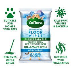 Zoflora Pet Biodegradable Antibacterial Floor Wipes - North East Pet Shop Zoflora